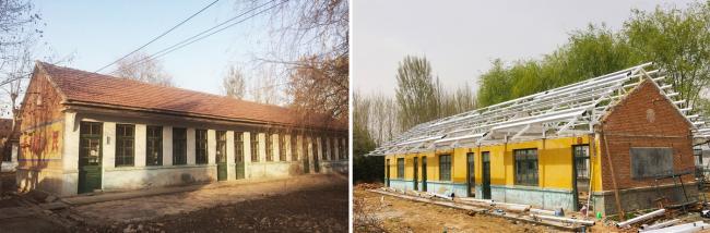 BIM建筑|律动的砖红花圃：日照1971研学营地旧黉舍改革 / DK年夜可建筑设计