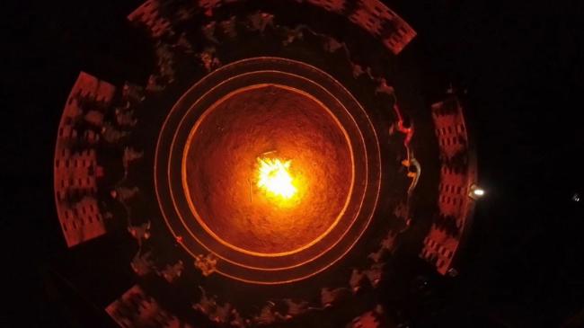 BIM建筑|律动的砖红花圃：日照1971研学营地旧黉舍改革 / DK年夜可建筑设计