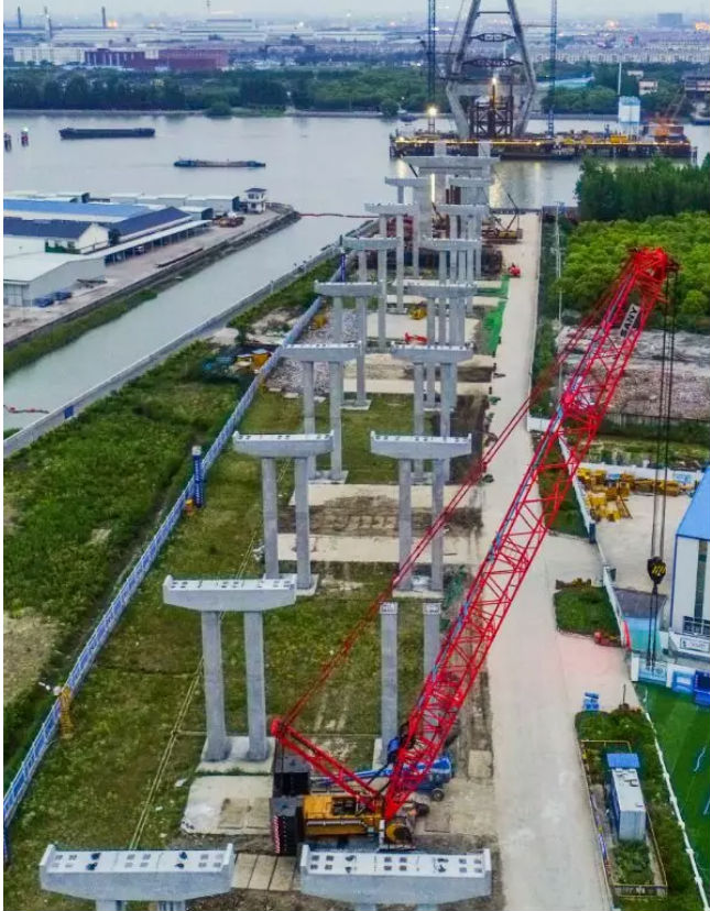 BIM与装配式|最高双节立柱23.15米，昆阳路越江大桥创下上海预制拼装立柱新纪录