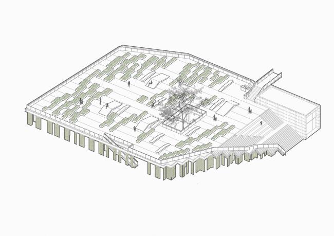 BIM建筑|城市之中的一抹抹绿意：莳植平台和体验馆 / 墨照建筑设计事务所