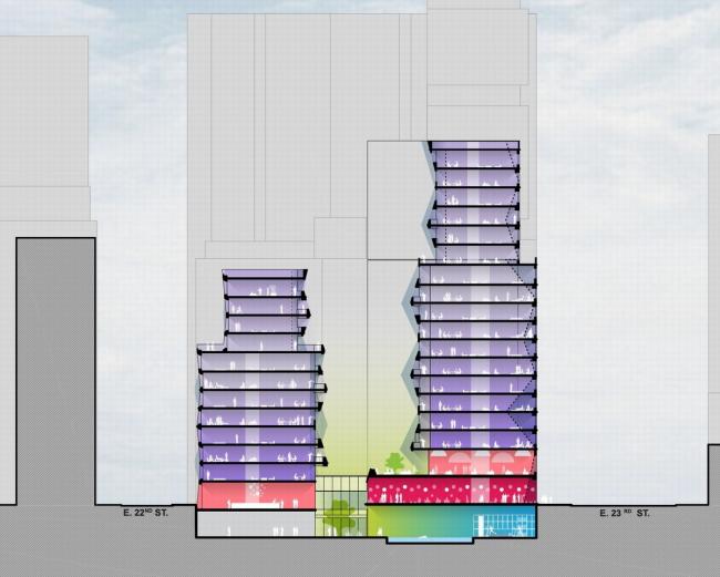 BIM建筑|立体派艺术融进汗青街区：纽约东22街121号公寓 / OMA