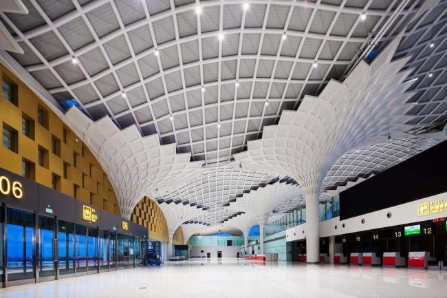 BIM建筑|金色白桦林涌起的连绵的海浪：呼伦贝尔海拉尔机场扩建工程 / 中国建筑设计院一合建筑设计研讨中间U10