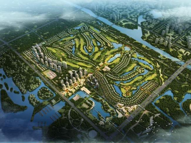 Sketchup规划模型|整体规划，别墅区规划，现代风格