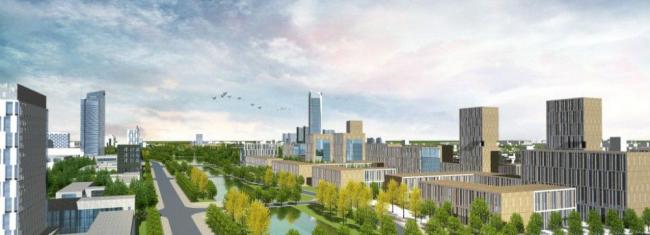 Sketchup规划模型|城市规划，现代风格，多层高层混合