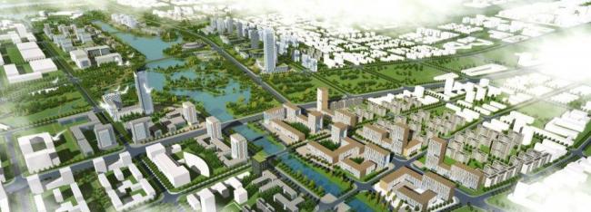 Sketchup规划模型|城市规划，现代风格，多层高层混合