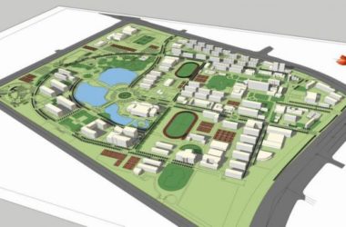 Sketchup规划模型|多层学校校园规划，现代风格-BIM建筑网