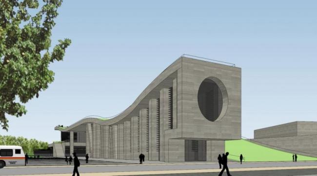 Sketchup规划模型|多层天津大学学校校园规划，现代风格