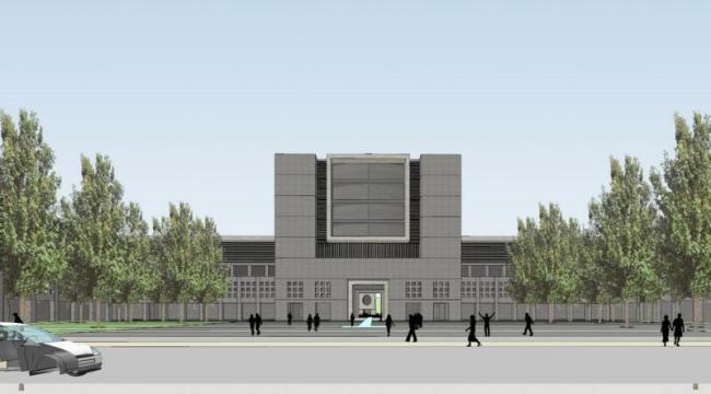 Sketchup规划模型|多层天津大学学校校园规划，现代风格