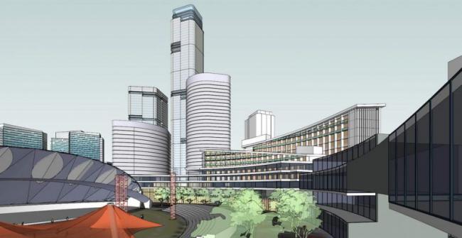 Sketchup规划模型|青岛啤酒园总体规划，现代风格