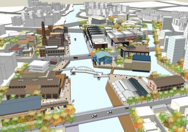 Sketchup规划模型|多层老厂房区域改建规划，新古典风格