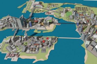 Sketchup规划模型|多高层混合城市规划，现代风格-BIM建筑网