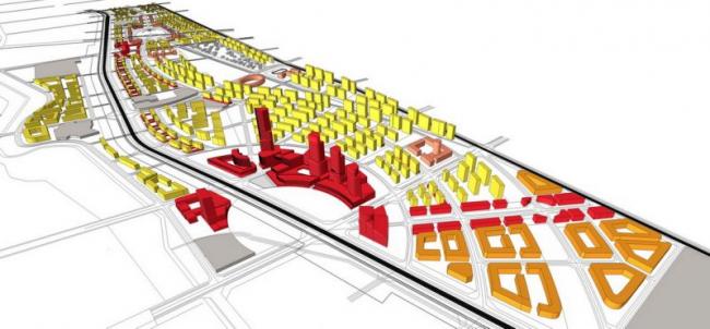 Sketchup规划模型|多高层混合城市规划，现代风格