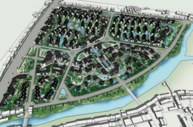 Sketchup规划模型|小区规划，中式风格-BIM建筑网