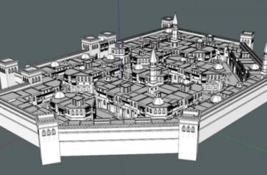Sketchup规划模型|阿拉伯古代城市，中世纪阿拉伯风格，古典风格-BIM建筑网