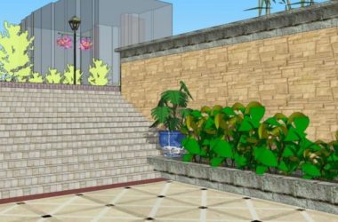 Sketchup规划模型|村庄景观规划，现代风格-BIM建筑网