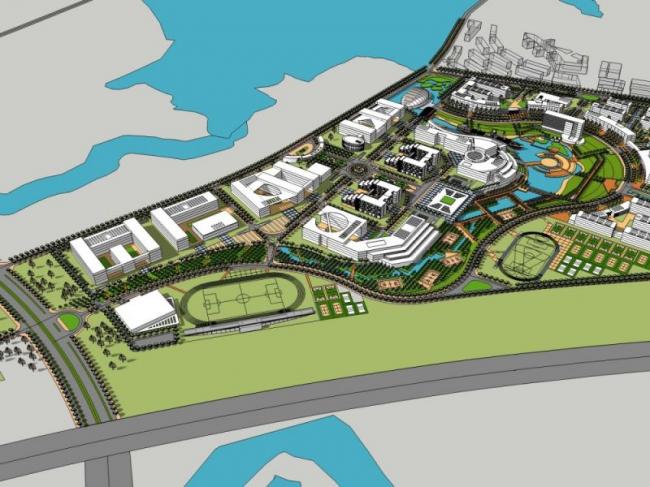 Sketchup规划模型|城市规划，现代风格