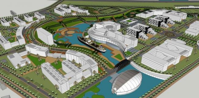 Sketchup规划模型|城市规划，现代风格