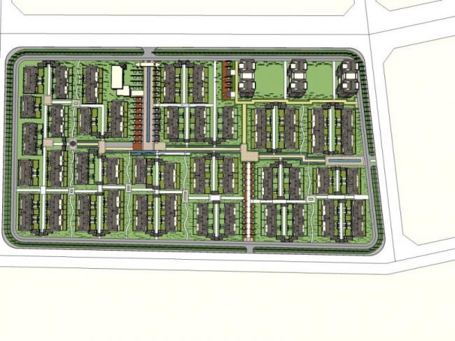 Sketchup规划模型|高层住宅小区规划，现代风格