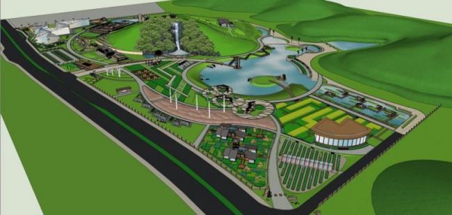 Sketchup规划模型|公园规划，现代风格