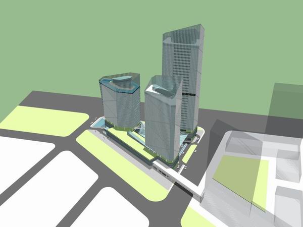 Sketchup规划模型|广场室外展场，规划布置，现代风格