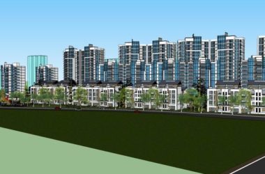 Sketchup规划模型|多层住宅规划，现代风格，4+13+20层-BIM建筑网