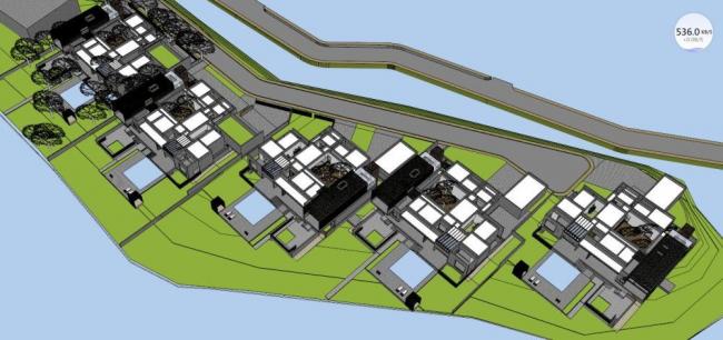Sketchup别墅模型|别墅，新中式风格