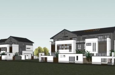 Sketchup别墅模型|叠拼别墅，住宅，仿古，中式风格-BIM建筑网