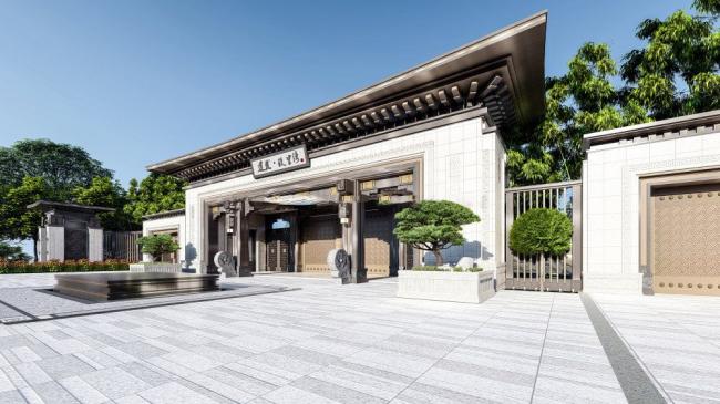 Sketchup别墅模型|别墅，中式风格，花园洋房