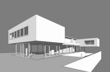 Sketchup别墅模型|独栋别墅，现代风格-BIM建筑网