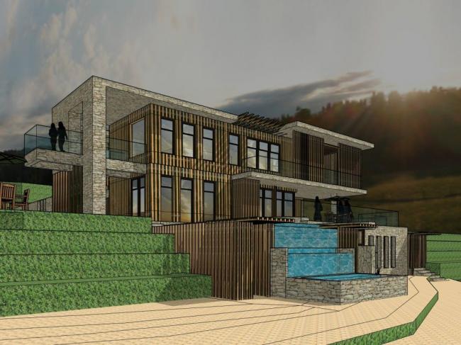 Sketchup别墅模型|山地别墅，多层，花园洋房，现代风格