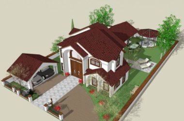 Sketchup别墅模型|独栋别墅，美式，欧式-BIM建筑网