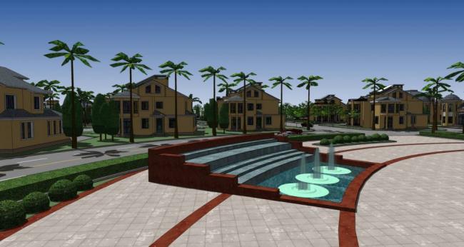 Sketchup别墅模型|多层花园洋房，居住建筑，酒店办公，联排别墅，欧式