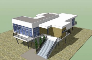 Sketchup别墅模型|独栋别墅,现代风格-BIM建筑网