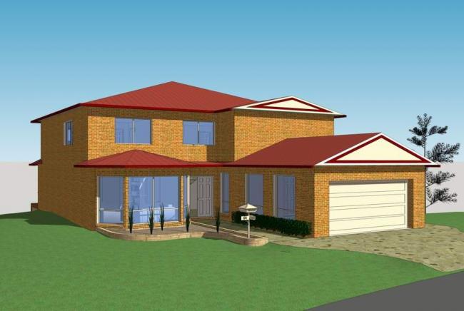 Sketchup别墅模型|独栋别墅，简欧式，北美风格