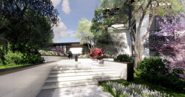 Sketchup别墅模型|联排别墅，新中式风格