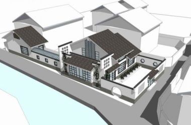 Sketchup别墅模型|独栋别墅,中式风格,居住建筑-BIM建筑网