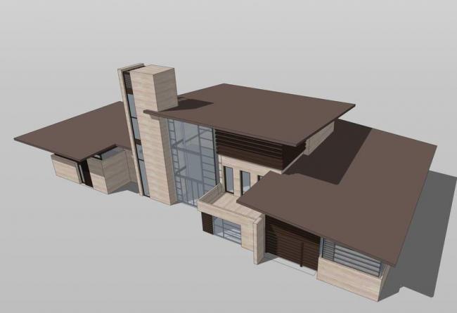 Sketchup别墅模型|独栋别墅，会所，新亚洲风格