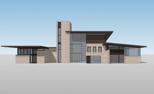 Sketchup别墅模型|独栋别墅，会所，新亚洲风格