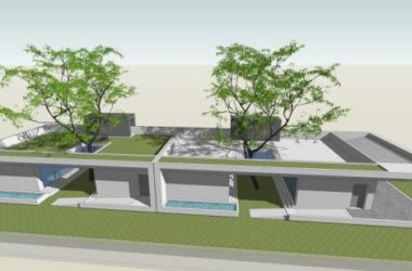 Sketchup别墅模型|独栋别墅,现代风格-BIM建筑网