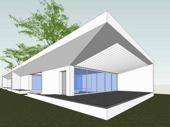 Sketchup别墅模型|独栋别墅，现代风格