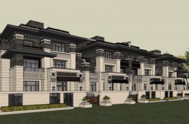 Sketchup别墅模型|联排别墅,赖特,新中式,居住建筑-BIM建筑网