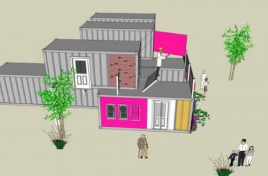 Sketchup别墅模型|集装箱式,居住建筑,多层,现代风格-BIM建筑网