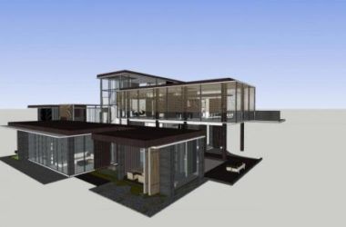 Sketchup别墅模型|独栋别墅,新中式风格-BIM建筑网