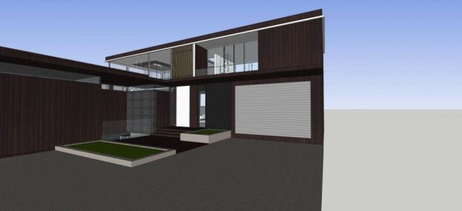 Sketchup别墅模型|独栋别墅，新中式风格