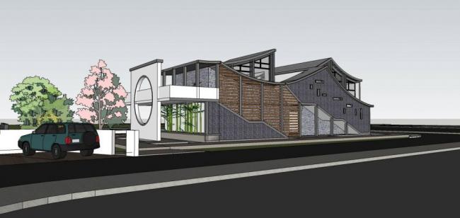 Sketchup别墅模型|独栋别墅，中式风格，居住建筑
