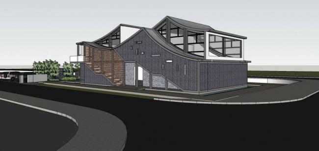 Sketchup别墅模型|独栋别墅，中式风格，居住建筑