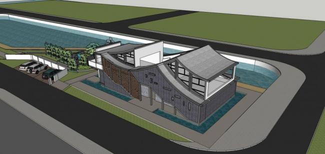 Sketchup别墅模型|独栋别墅，中式风格，居住建筑