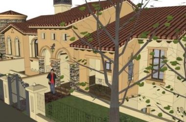 Sketchup别墅模型|两层住宅,双拼别墅,托斯卡纳风格,古典风格-BIM建筑网