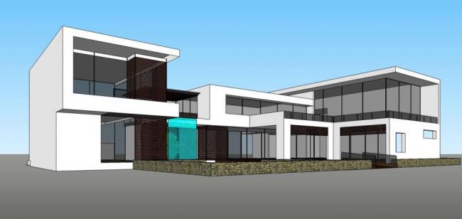 Sketchup别墅模型|独栋别墅，现代风格