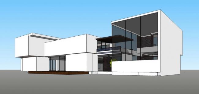 Sketchup别墅模型|独栋别墅，现代风格